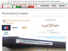 Tablet Screenshot of pizzeria-hawaii.at